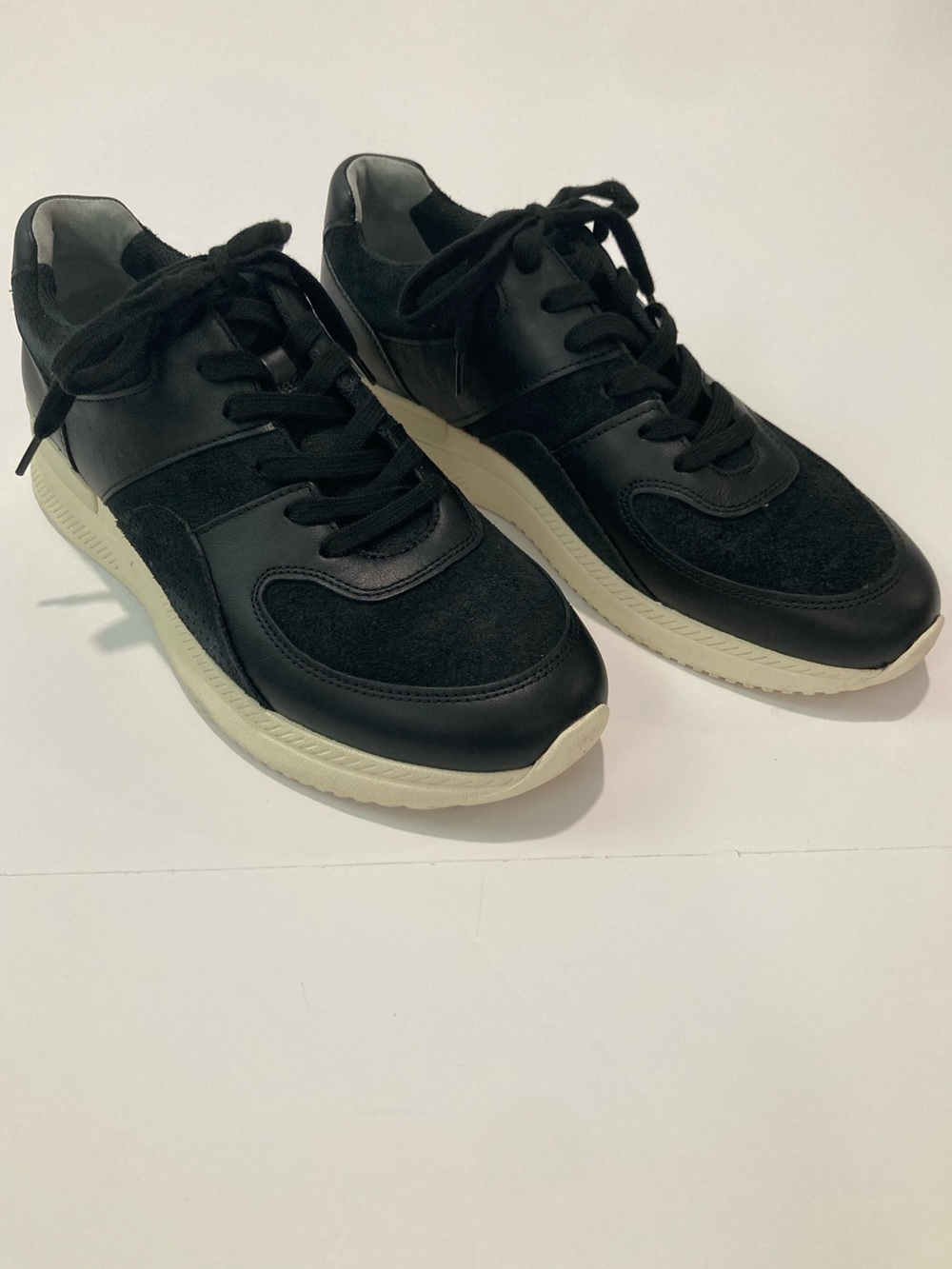 EVERLANE Tread Trainer Leather Suede Lace Up Sneakers F 12 M 10 NEW